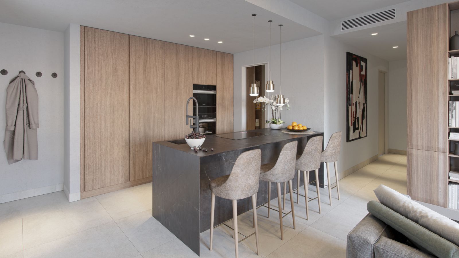06 modern open plan kitchen