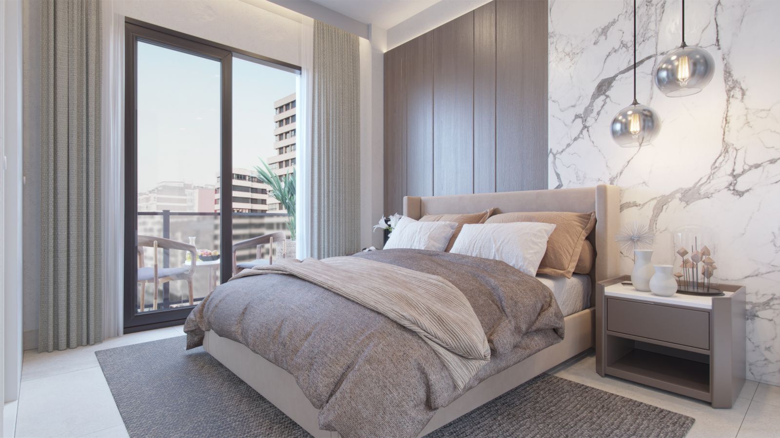 07 modern bedroom balcony view